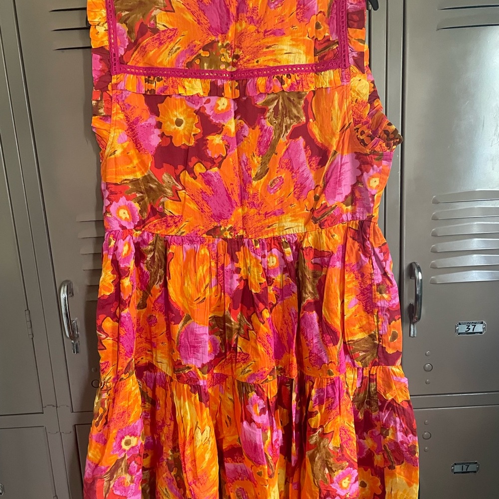 Sundance Blossoms Divine Dress Nectarine Color Way Size Medium - Picture 2 of 6